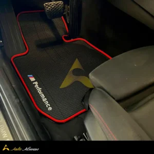 کف پایی لاستیکی بی ام و سری ۳ دور قرمز راننده