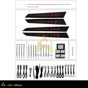دریچه کولر و نورپردازی بنز C Class W204 ست درب ها