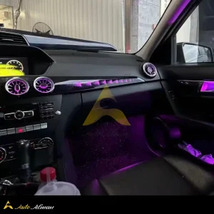 نورپردازی داخل مرسدس بنز C200