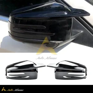 قاب آینه شاخ دار مرسدس بنز AMG مشکی پیانویی